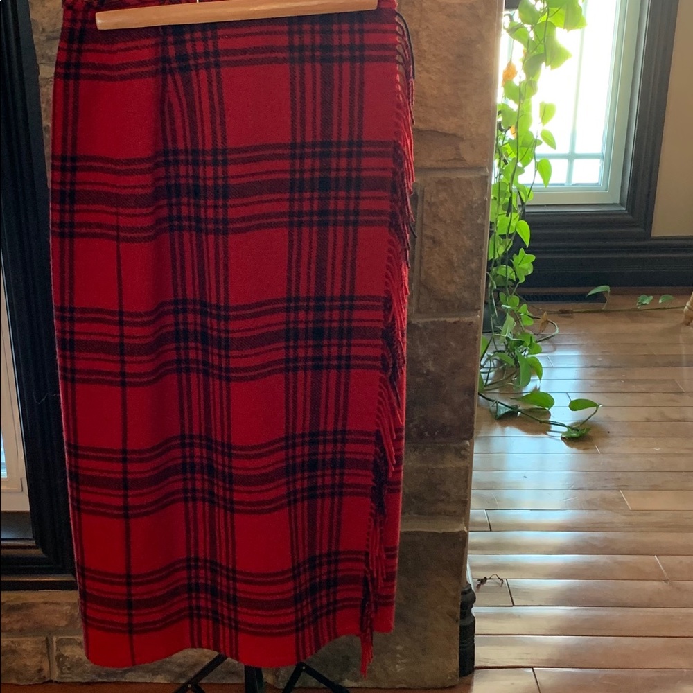 Wool maxi skirt. So pretty for Christmas